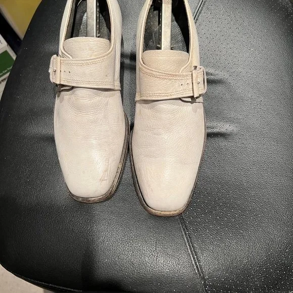 TRADE MARK | Shoes | Mans White Leather Dress Loafers With  display picture 3